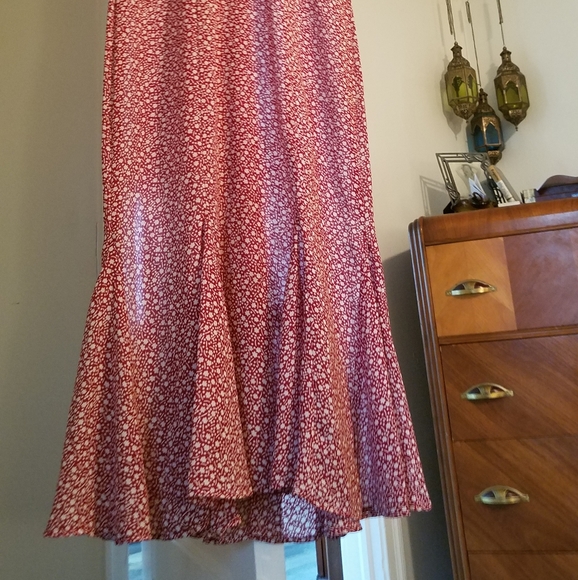 VINTAGE 90S SHEER 1930S INSPIRED MERMAID DRESS - Picture 4 of 12